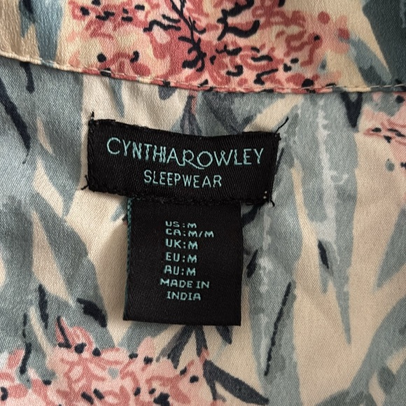 Cynthia Rowley Sleepwear Shirt & Pant Pajama Set - Picture 3 of 4